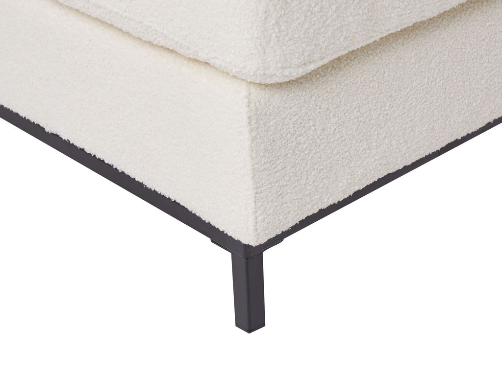 Corner Sofa OSLO Boucle White 4 Seater Right Hand