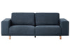 3 Seater Fabric Sofa Blue