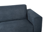 3 Seater Fabric Sofa Blue NIVALA