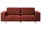 3 Seater Fabric Sofa Red NIVALA