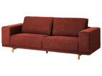 3 Seater Fabric Sofa Red NIVALA