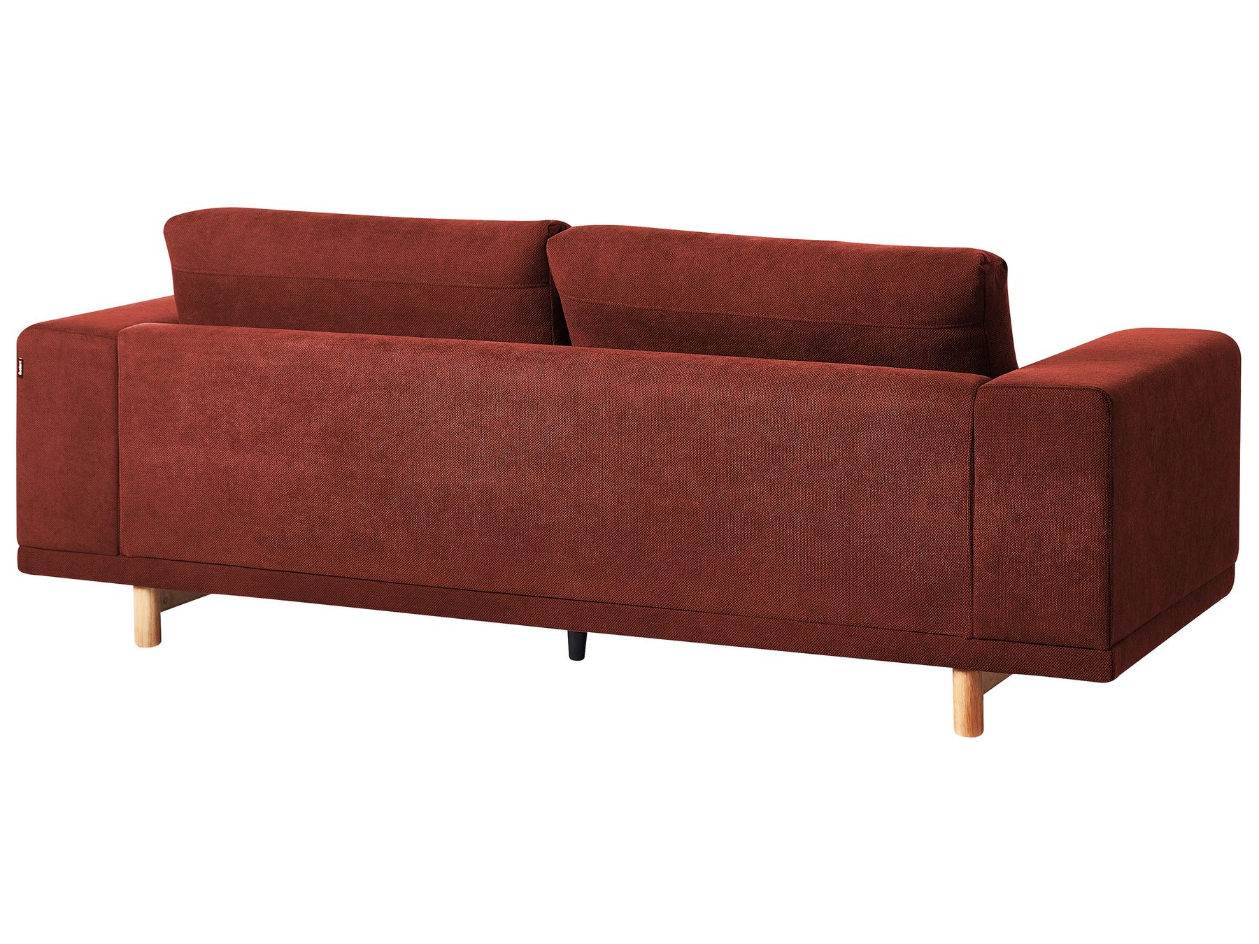 3 Seater Fabric Sofa Red NIVALA