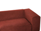 3 Seater Fabric Sofa Red NIVALA