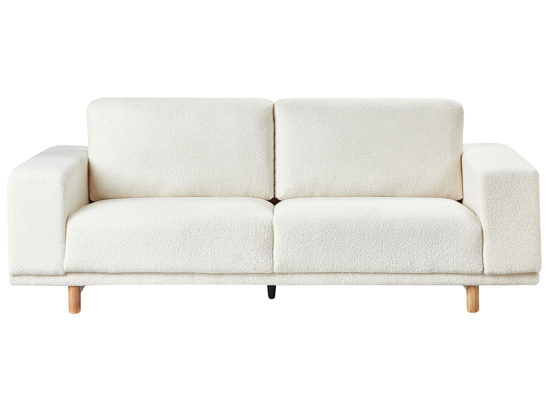 3 Seater Boucle Sofa Off-White NIVALA