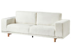 3 Seater Boucle Sofa Off-White NIVALA