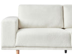 3 Seater Boucle Sofa Off-White NIVALA