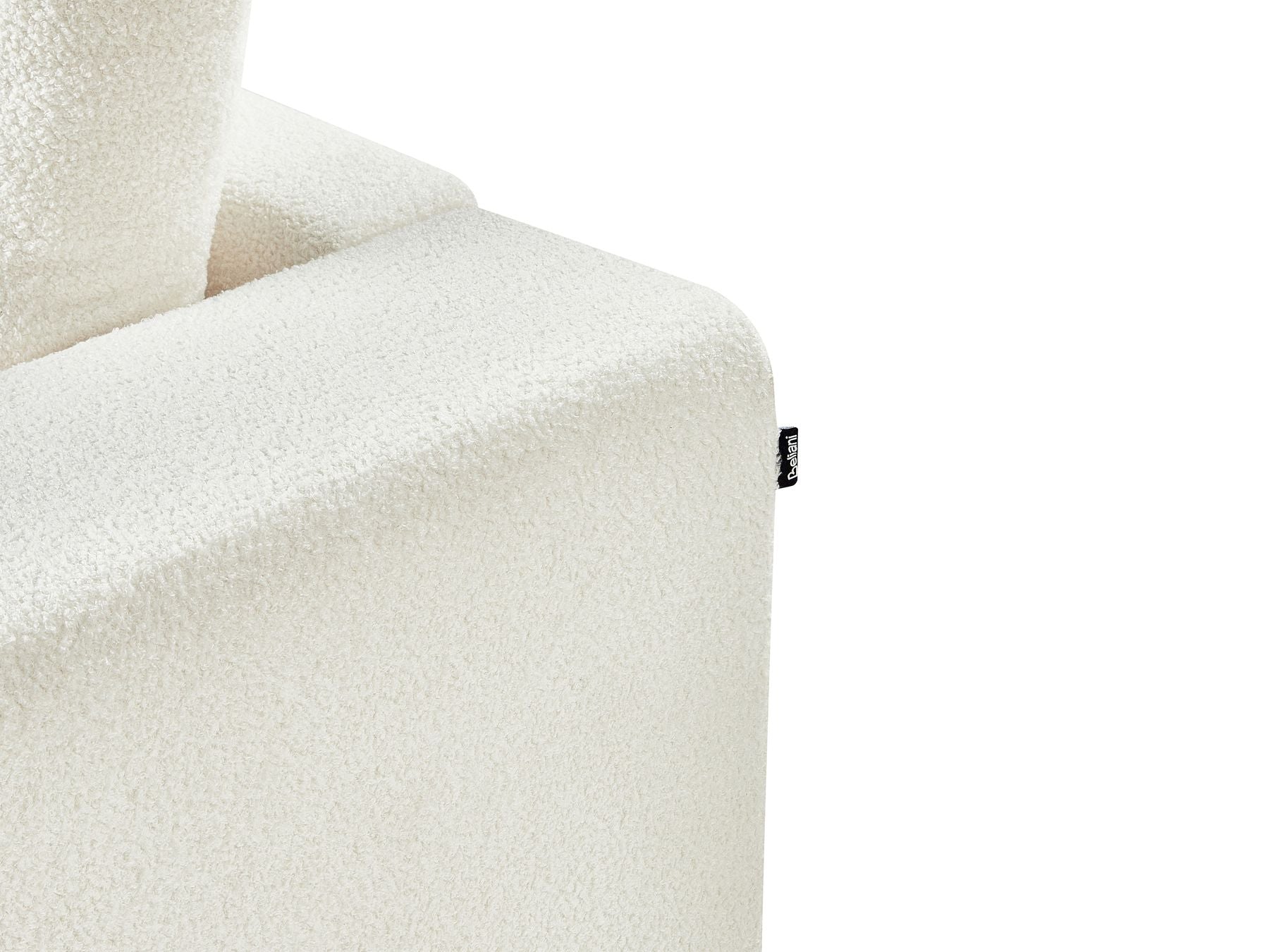 3 Seater Boucle Sofa Off-White NIVALA