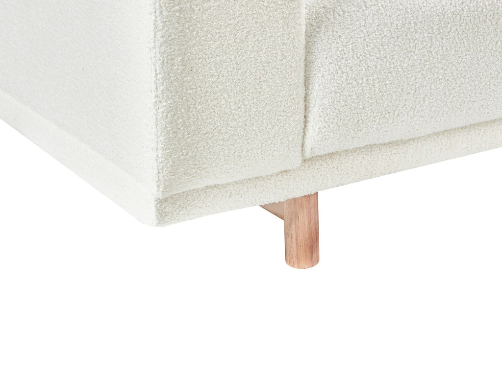 3 Seater Boucle Sofa Off-White NIVALA