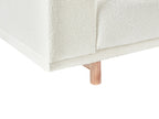 3 Seater Boucle Sofa Off-White NIVALA