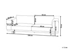 3 Seater Boucle Sofa Off-White NIVALA