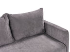Sofa Bed HOLSEN Fabric Taupe with Storage 3 Seater