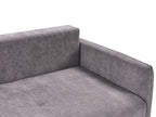 Sofa Bed HOLSEN Fabric Taupe with Storage 3 Seater