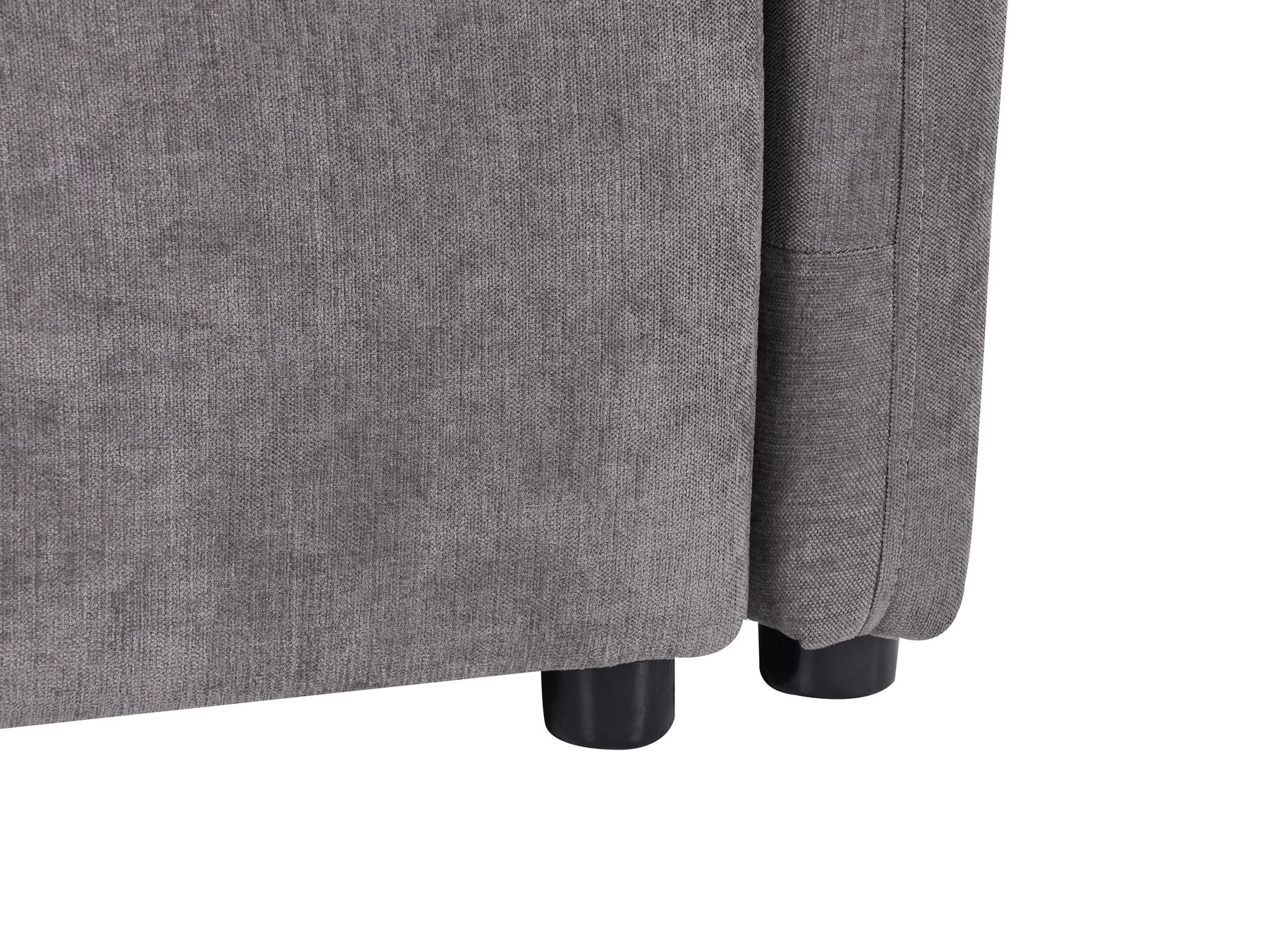 Sofa Bed HOLSEN Fabric Taupe with Storage 3 Seater