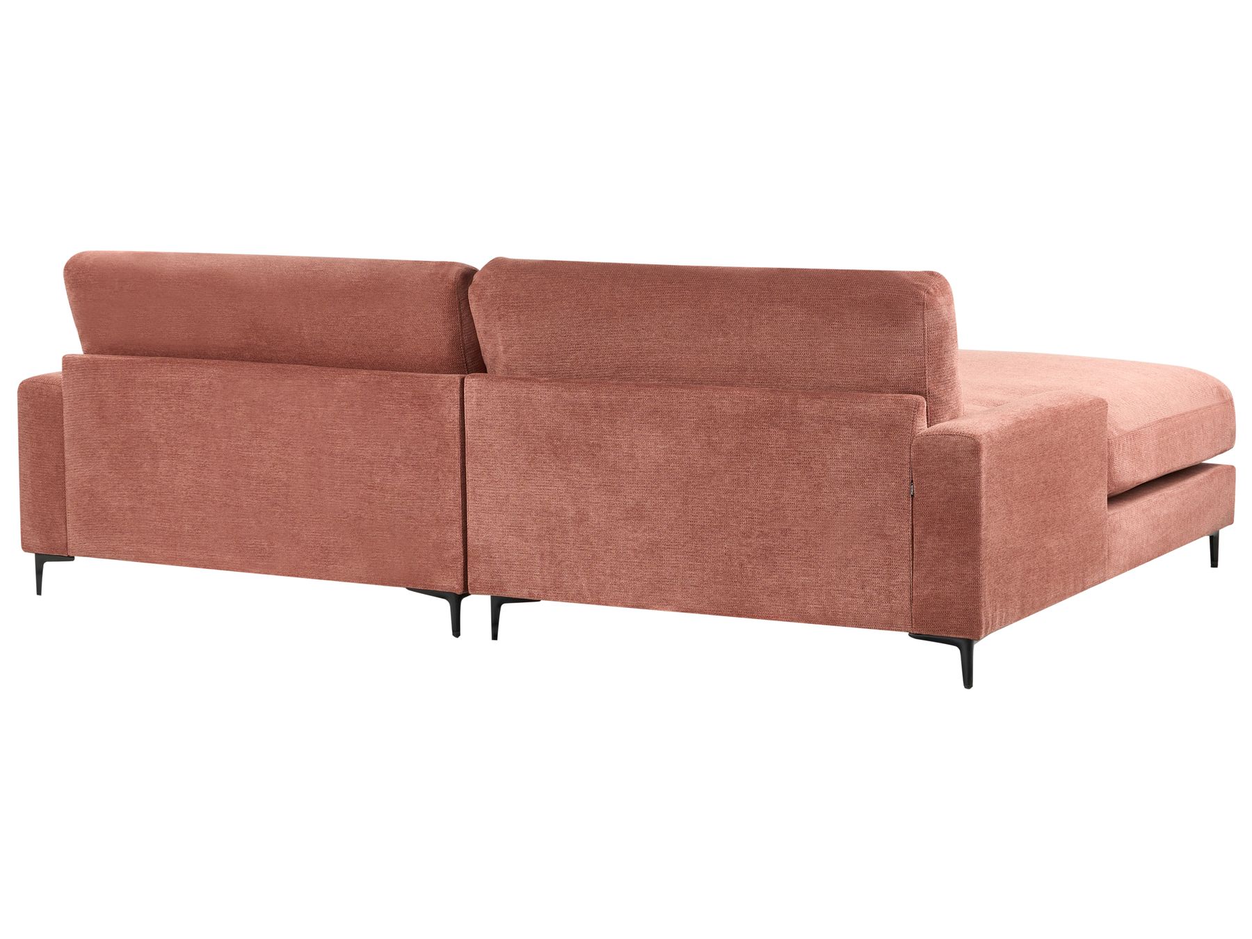 Right Hand Fabric Corner Sofa Red MALOY