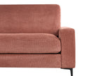 Right Hand Fabric Corner Sofa Red MALOY