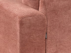 Right Hand Fabric Corner Sofa Red MALOY