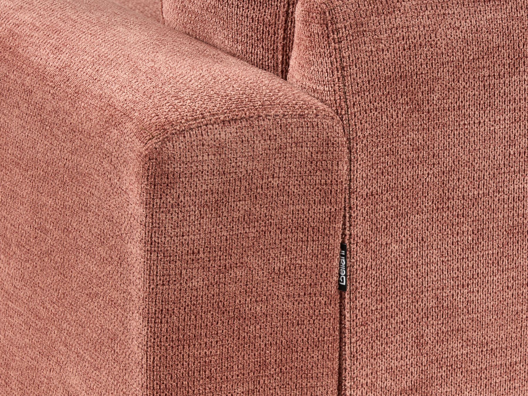 Right Hand Fabric Corner Sofa Red MALOY