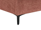 Right Hand Fabric Corner Sofa Red MALOY