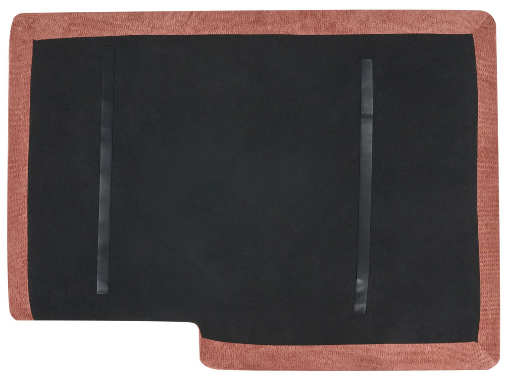 Right Hand Fabric Corner Sofa Red MALOY