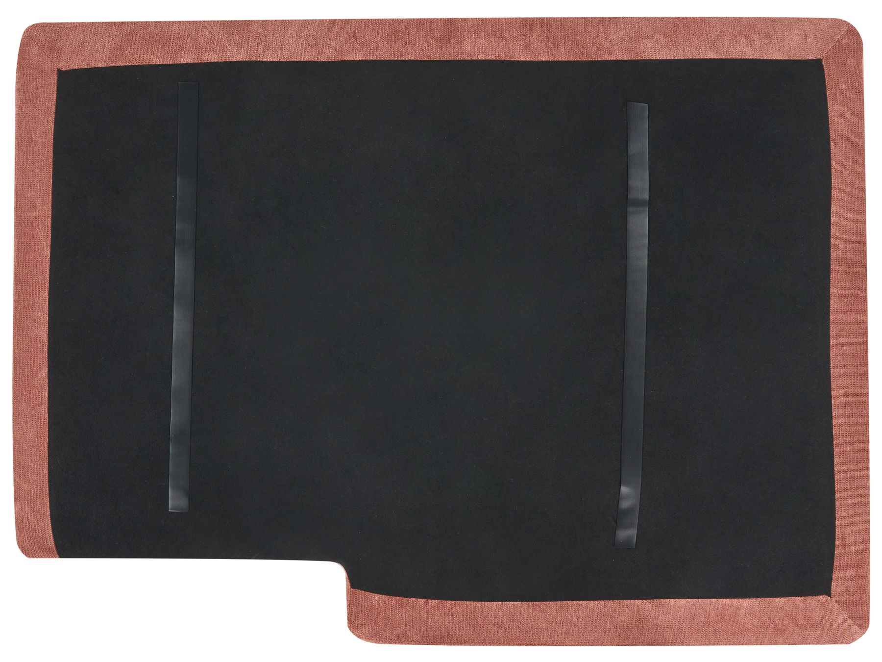 Right Hand Fabric Corner Sofa Red MALOY