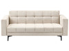 Sofa Bed Fabric Beige 3 Seater
