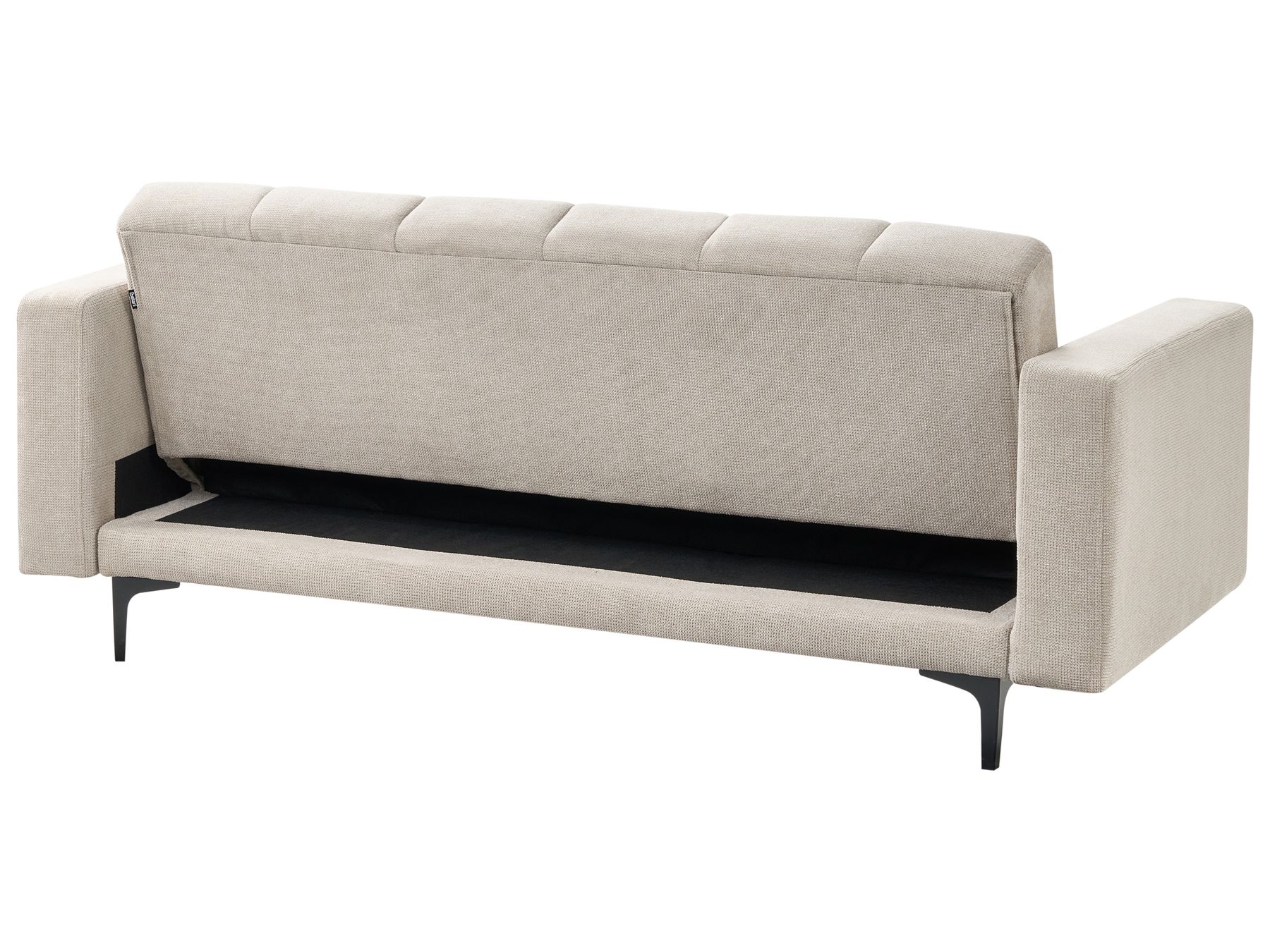 Sofa Bed ALNES Fabric Beige 3 Seater