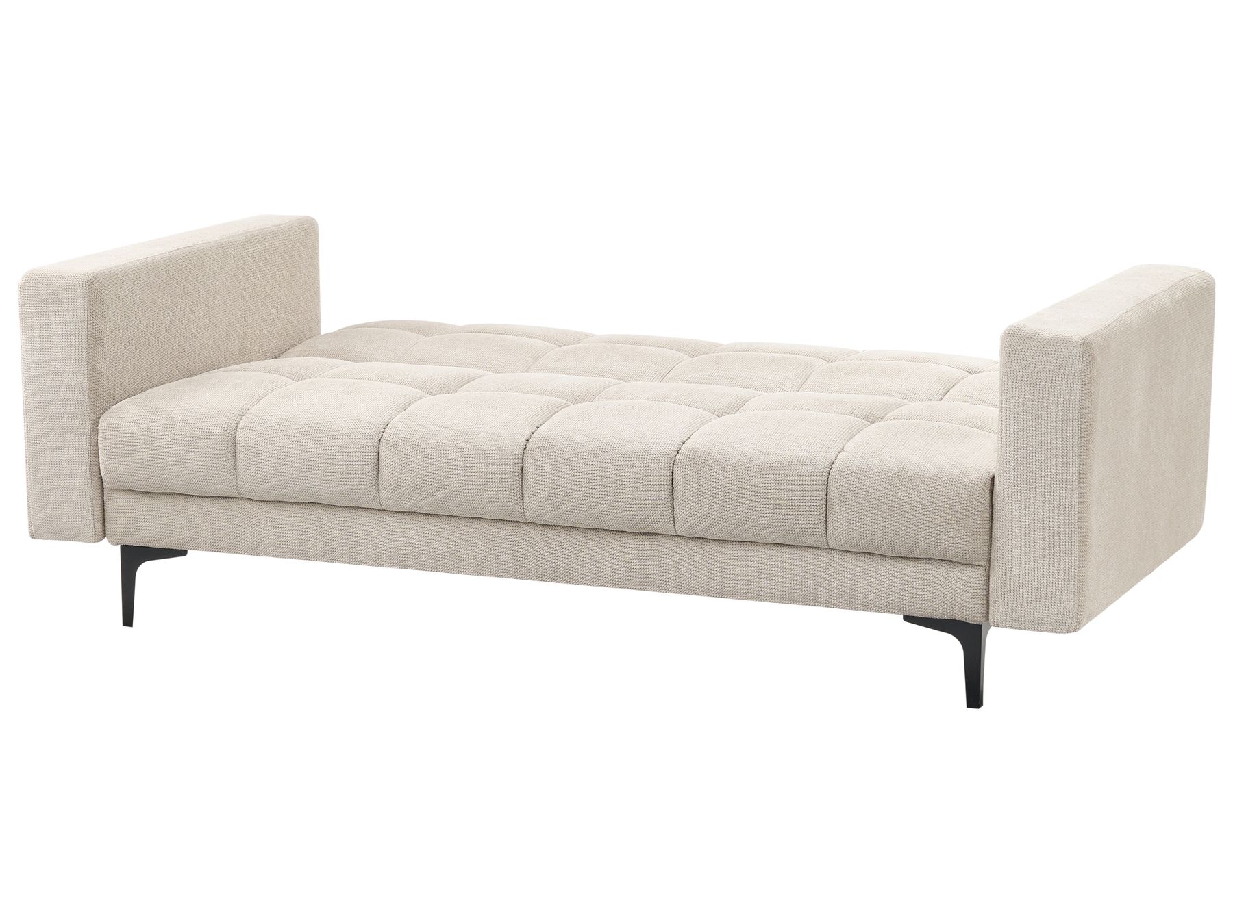Sofa Bed ALNES Fabric Beige 3 Seater