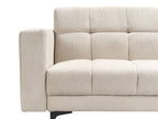 Sofa Bed ALNES Fabric Beige 3 Seater