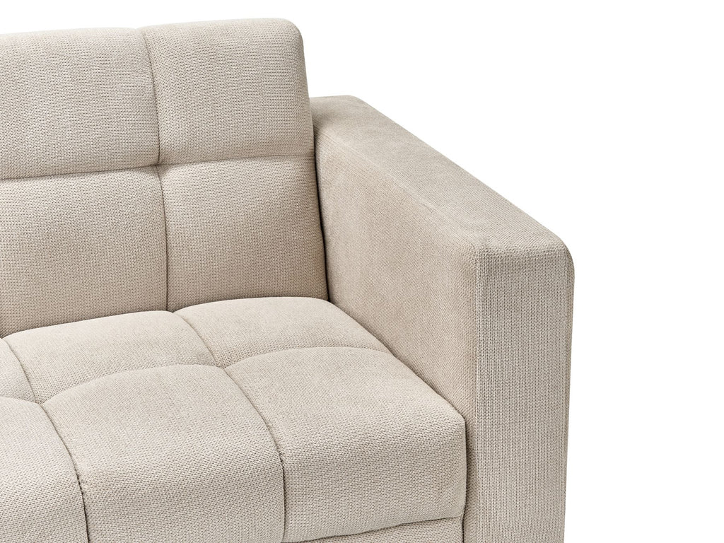 Sofa Bed ALNES Fabric Beige 3 Seater