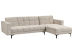 Modular Corner Sofa Bed ALNES Fabric Beige 4 Seater