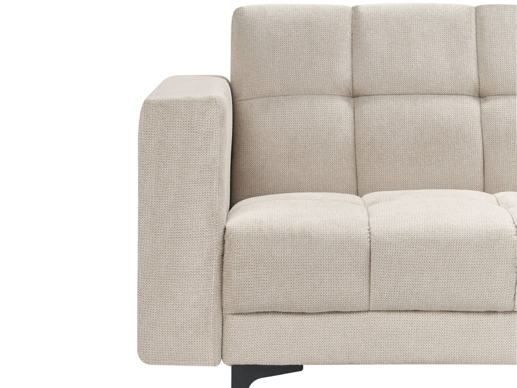 Modular Corner Sofa Bed ALNES Fabric Beige 4 Seater