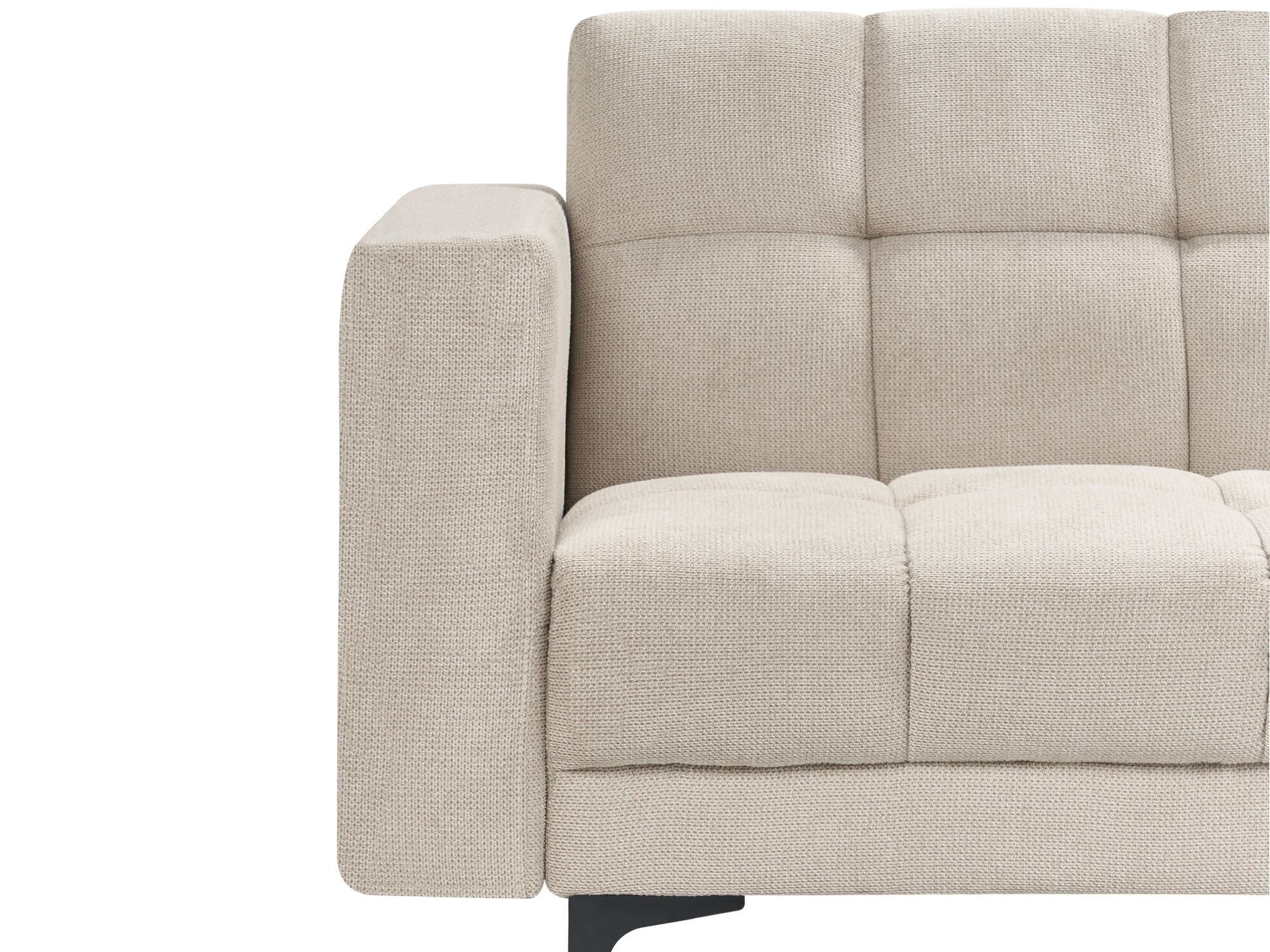 Modular Corner Sofa Bed ALNES Fabric Beige 4 Seater