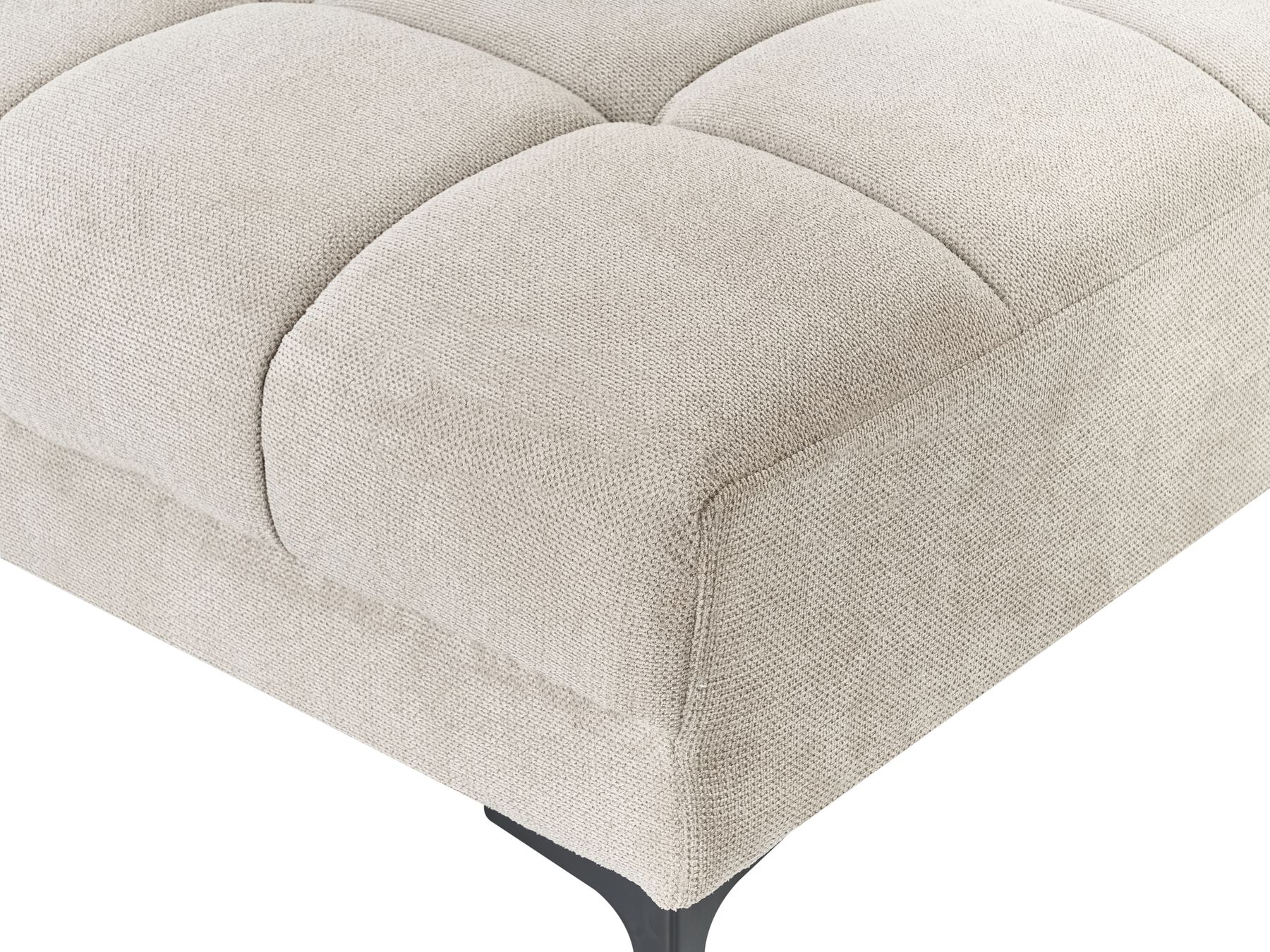 Modular Corner Sofa Bed ALNES Fabric Beige 4 Seater Left Hand