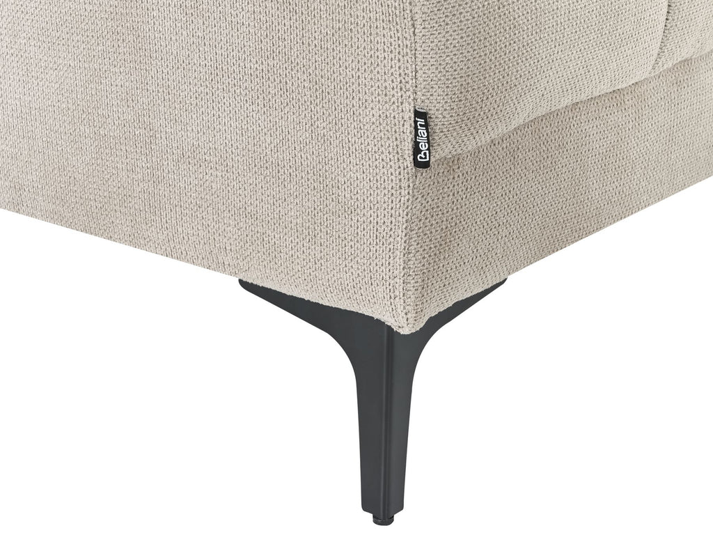 Modular Corner Sofa Bed ALNES Fabric Beige 4 Seater Left Hand