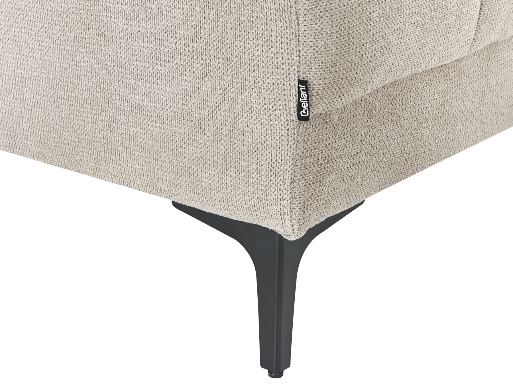 Modular Corner Sofa Bed ALNES Fabric Beige 4 Seater Left Hand