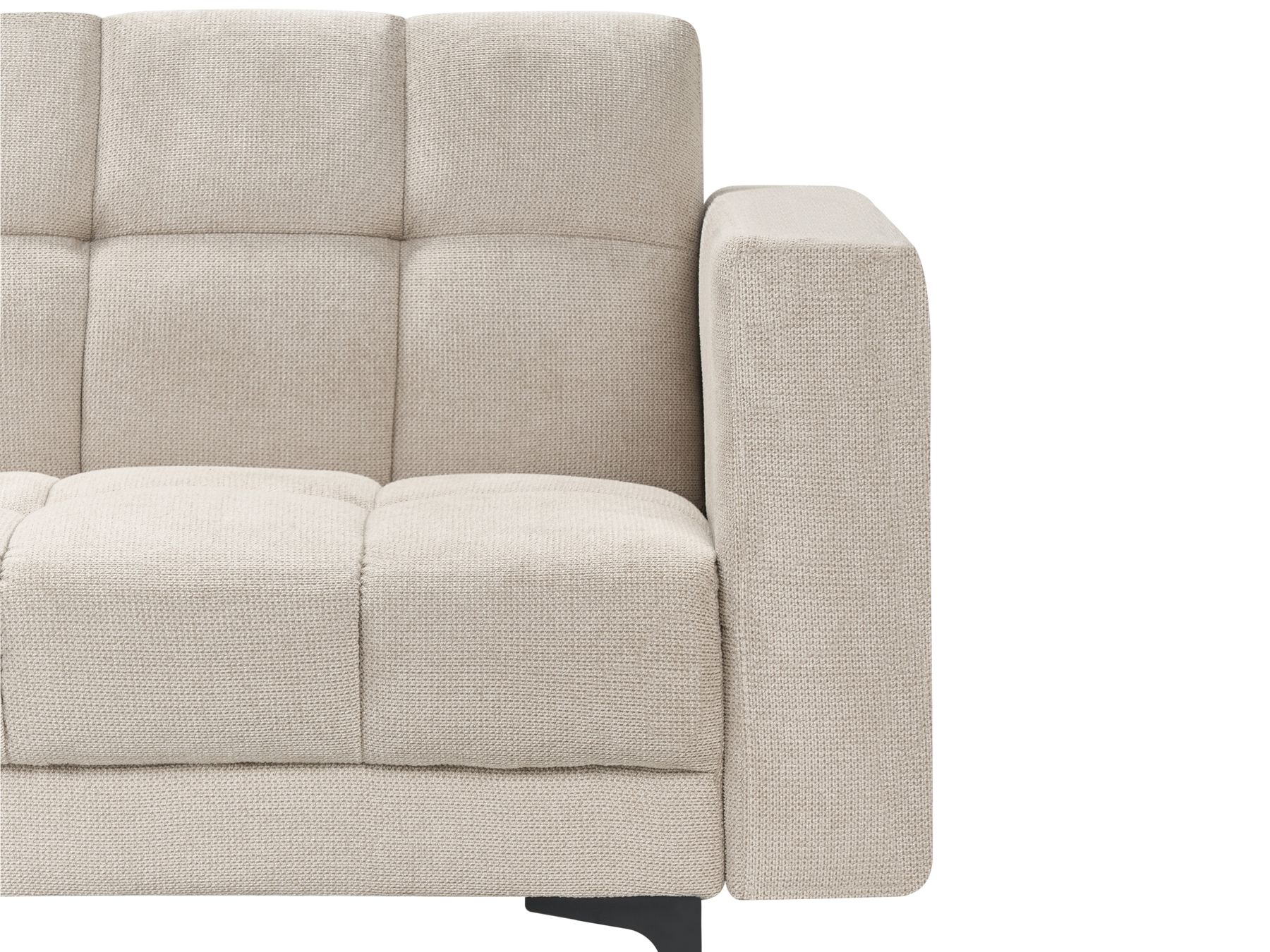 Modular U-Shape Sofa Bed ALNES Fabric Beige 5 Seater