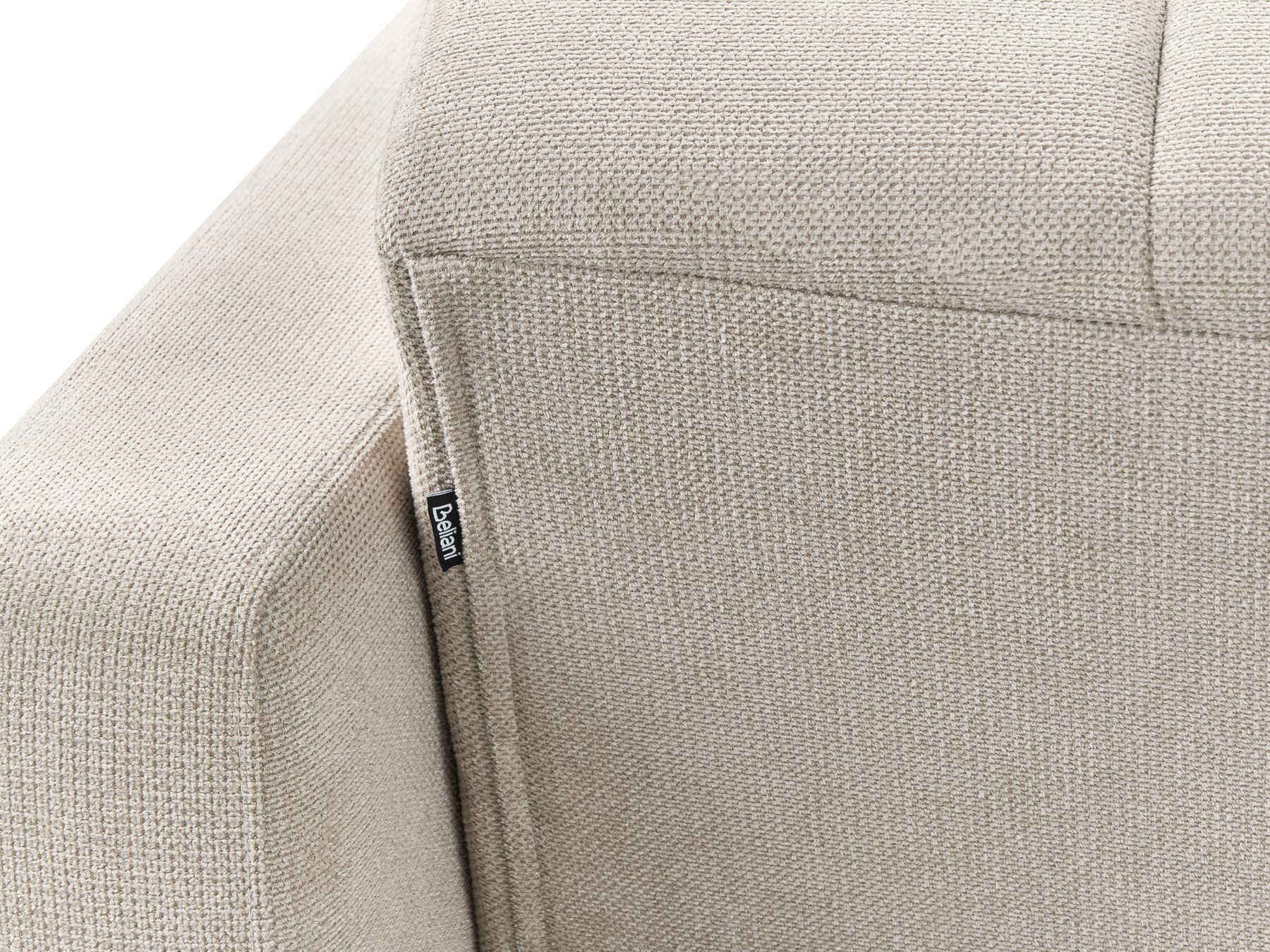Modular U-Shape Sofa Bed ALNES Fabric Beige 5 Seater