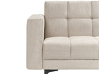 Modular U-Shape Sofa Bed ALNES Fabric Beige 6 Seater