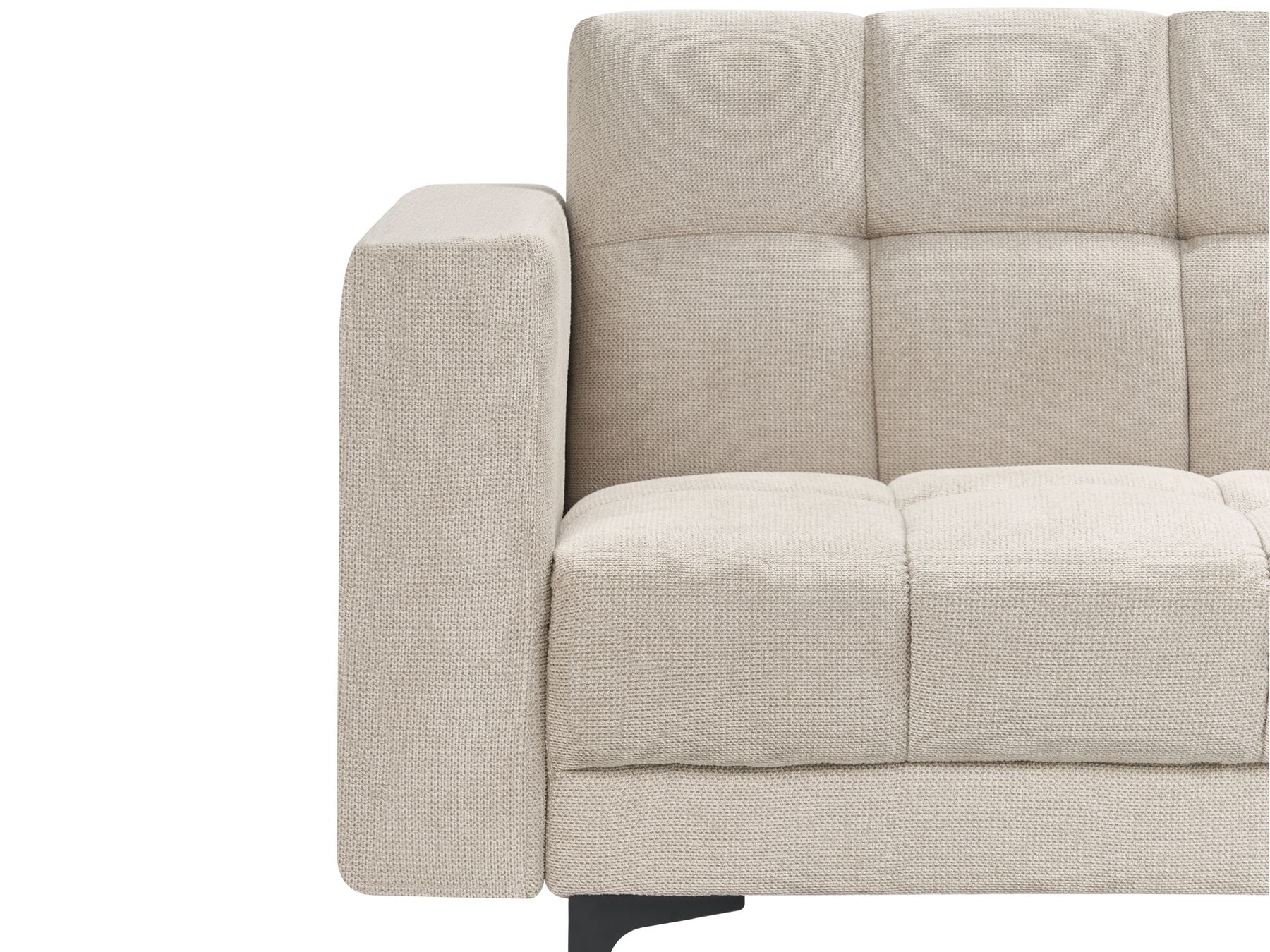 Modular U-Shape Sofa Bed ALNES Fabric Beige 6 Seater