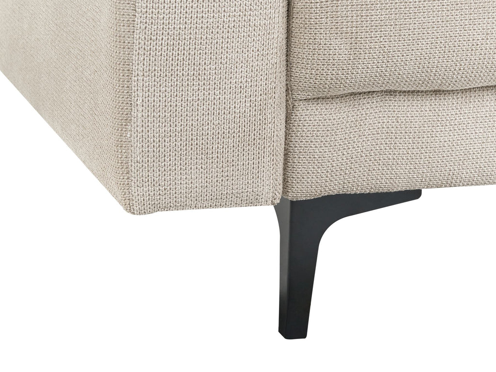 Modular U-Shape Sofa Bed ALNES Fabric Beige 6 Seater