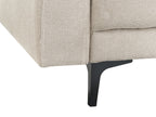 Modular U-Shape Sofa Bed ALNES Fabric Beige 6 Seater