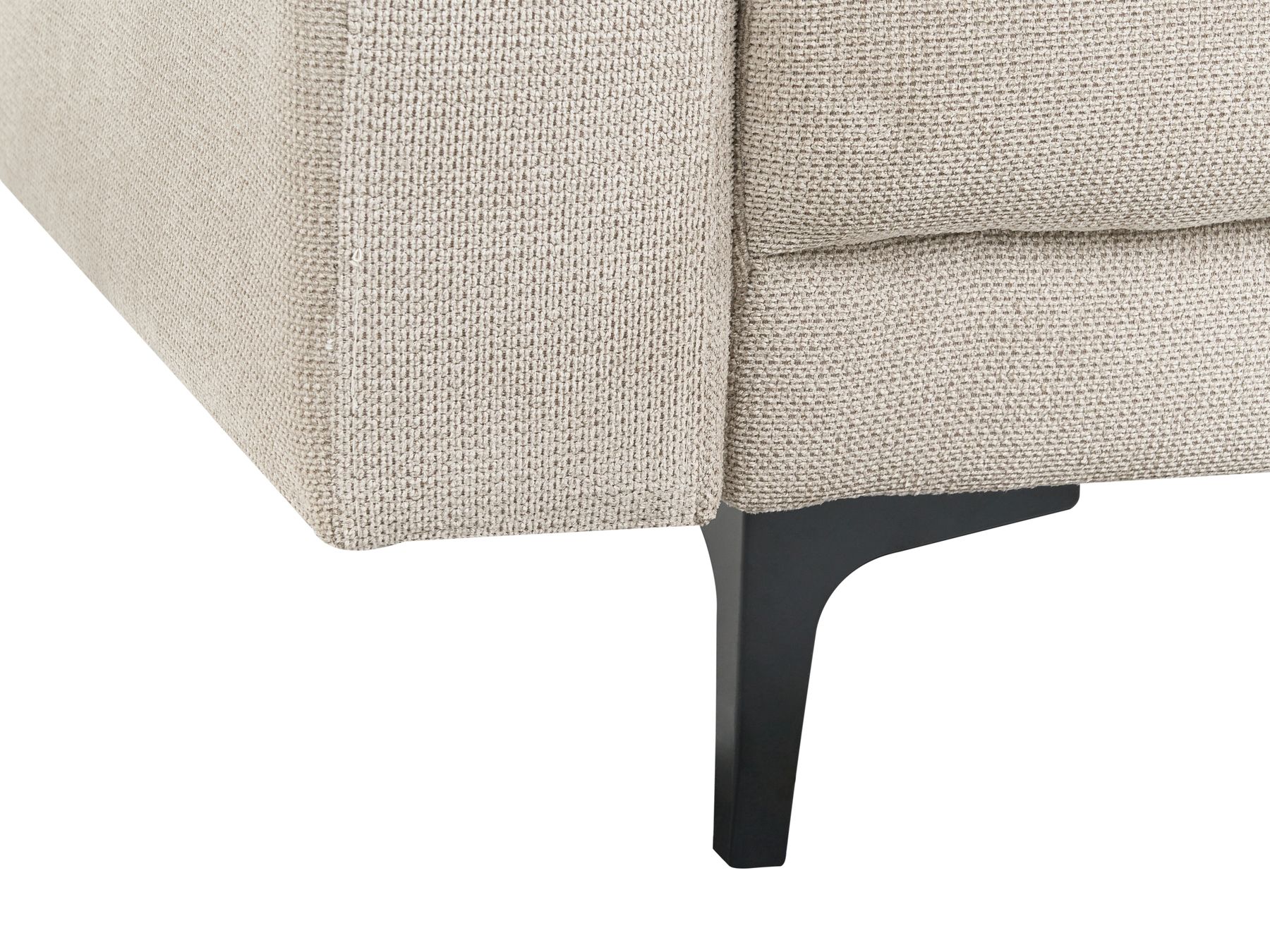 Modular U-Shape Sofa Bed ALNES Fabric Beige 6 Seater