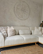 Left Hand Boucle Corner Sofa White SIMOS
