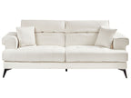 3 Seater Boucle Sofa White SKIVE