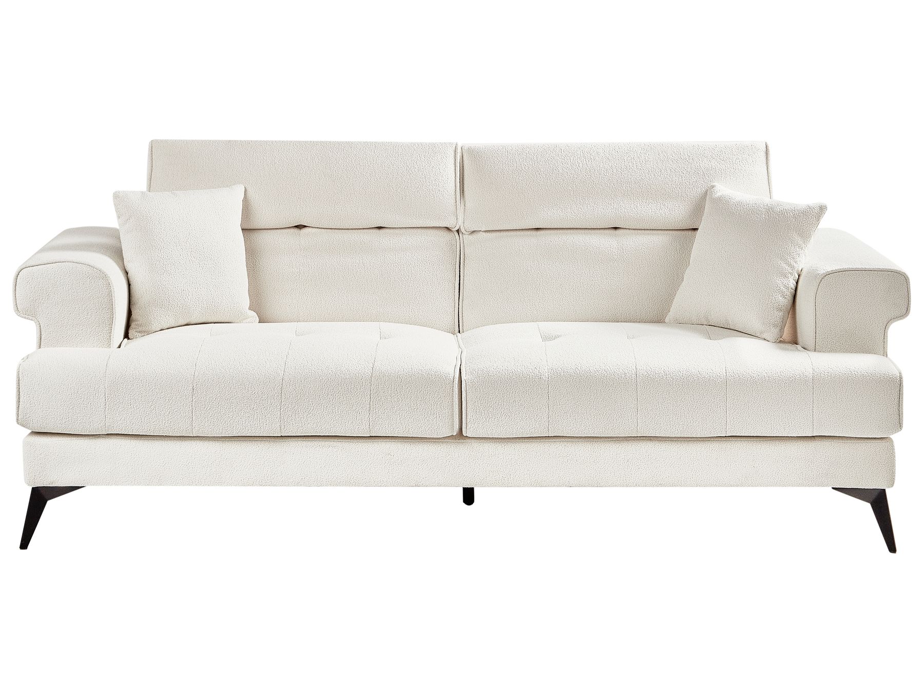 3 Seater Boucle Sofa White SKIVE