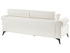3 Seater Boucle Sofa White SKIVE