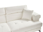 3 Seater Boucle Sofa White SKIVE