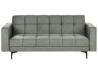 Sofa Bed ALNES Fabric Dark Green 3 Seater