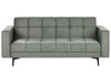 Sofa Bed Fabric Dark Green 3 Seater
