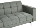 Sofa Bed ALNES Fabric Dark Green 3 Seater
